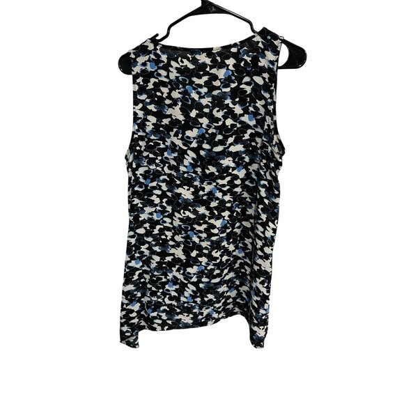 Juicy Couture Womens Sleeveless Top Rhinestone Accent Abstract Print Size L - Picture 2 of 9